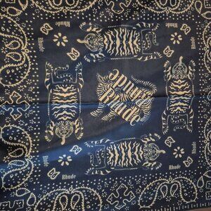 Rhude Silk Tiger Bandana Blue $300 MSRP